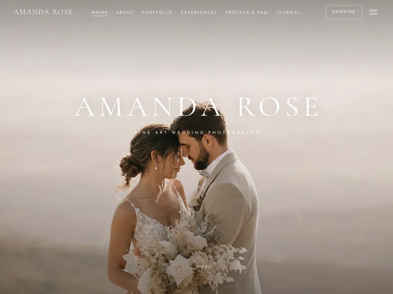 Amanda Rose — wedding photographer — live demo